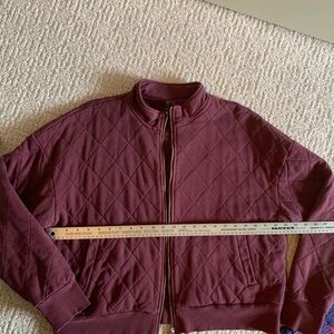 Plum Quilted Outerwear